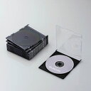 エレコム｜ELECOM Blu-ray/DVD/CD対応 スリムケース 1枚収納×10 ブラック CCD-JSCS10BK