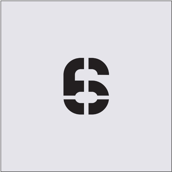 Other - アイマーク｜AIMARK ステンシル　6　文字サイズ50×40mm　AST30