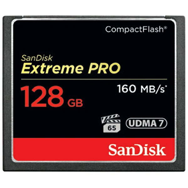 サンディスク｜SanDisk コンパクトフラッシュ ExtremePRO（エクストリームプロ） SDCFXPS-128G-J61 