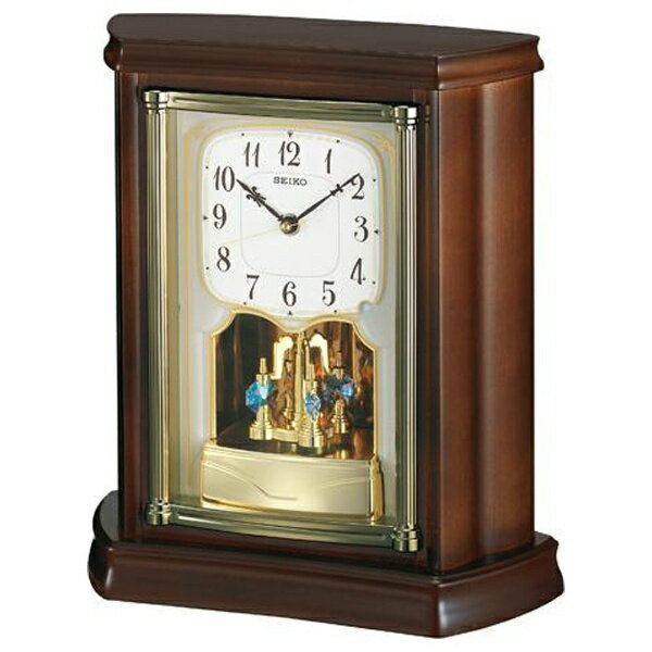 SEIKO｜セイコー 置き時計 【スタンダード】 濃茶木地 BY233B [電波自動受信機能有]