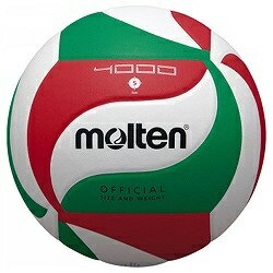 Volleyball - モルテン｜molten バレーボール4000（5号球） 白×赤×緑 V5M4000