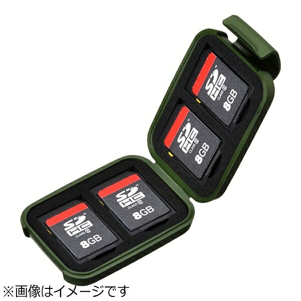 HAKUBA｜ハクバ SD/microSD用 ポータブルメディアケースS アーミーグリーン DMC-20...