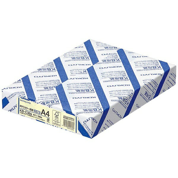 KOKUYO｜コクヨ 〔各種プリンタ〕PPCカラー用紙 [A4 /500枚 /0.09mm] アイボリー KB-C39NS[KBC39NS]