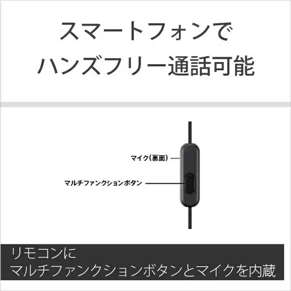 ソニー｜SONY イヤホン カナル型 MDR-EX15AP ブラック [φ3.5mm ミニプラグ][MDREX15APB] 3