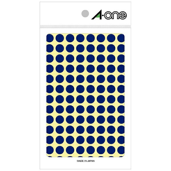 A-one｜エーワン カラーラベル 青 07002 [14シート /104面 /光沢]
