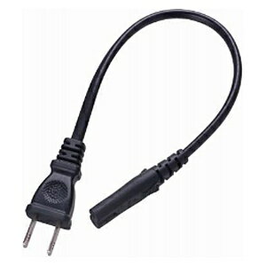 YAZAWA｜ヤザワ ACアダプタ用コード付プラグ2ピン式　ACP2002BK