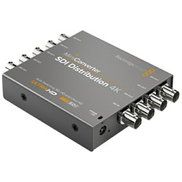 BlackmagicDesign｜ブラックマジックデザイン コンバーター Mini Converter SDI Distribution 4K グレー CONVMSDIDA4K [1入力 /8出力 /4K対応 /自動]
