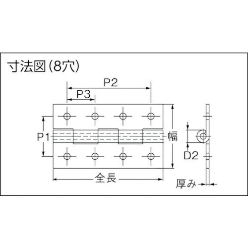 トラスコ中山｜TRUSCO NAKAYAMA ステンレス製平型蝶番　全長40mm　TLS40B 3