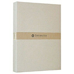 ナカバヤシ｜Nakabayashi バインダー式 布クロスポケットアルバム「テラコッタ」（L判3段／ホワイト） ..