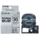 キングジム｜KING JIM 備品管理ラベルテープ TEPRA(テプラ) PROシリーズ 銀 SM36XC [黒文字 /36mm幅]