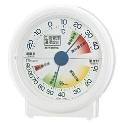 温湿度計 エンペックス｜EMPEX INSTRUMENTS TM-2401 温湿度計 ホワイト [アナログ][TM2401]