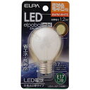 ELPA｜エルパ LDA1L-G-E17-G451 LED装飾電球 S形ミニ球形 LEDエルパボールmini ホワイト E17 /電球色 /1個 /一般電球形 LDA1LGE17G451