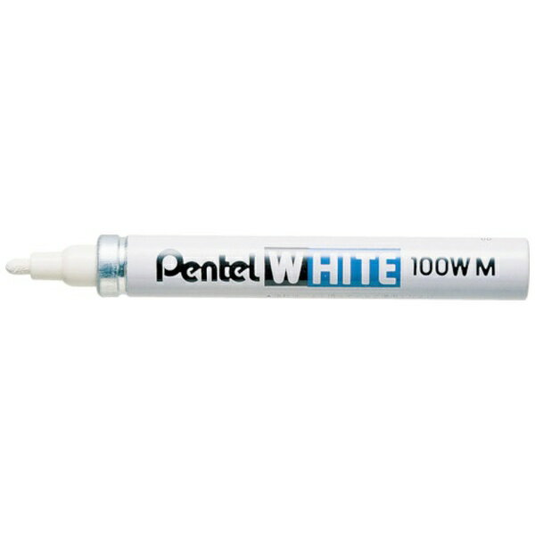 ぺんてる｜Pentel WHITE(ホワイト) 油性マーカー 中字 白 X100W-MD X100WMD