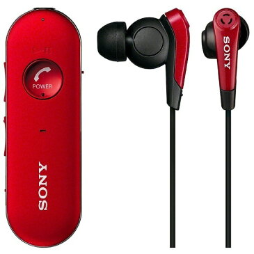 ソニー　SONY bluetooth イヤホン カナル型 レッド MDR-EX31BNR [リモコン・マイク対応 /ワイヤレス(左右コード) /Bluetooth /ノイズキャンセリング対応][ワイヤレスイヤホン ウォークマン MDREX31BNR]