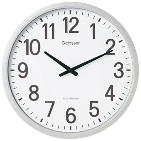 キングジム｜KING JIM 電波掛け時計 ザラージ ホワイト GDK-001 [電波自動受信機能有][GDK001]