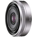 ソニー｜SONY カメラレンズ E 16mm F2.8 APS-C用 シルバー SEL16F28 ソニーE /単焦点レンズ SEL16F28