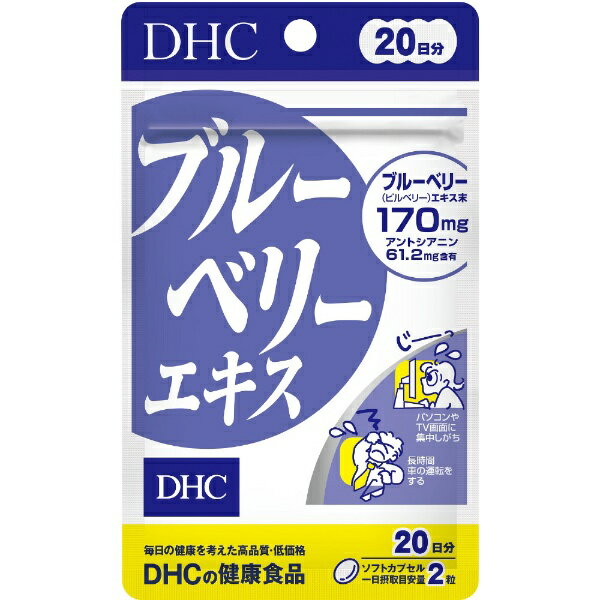 DHC｜ディーエイチシー ブルーベリーエキス 20日分（40粒）〔栄養補助食品〕