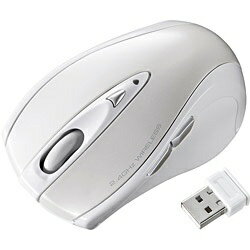 サンワサプライ｜SANWA SUPPLY MA-NANOLS12W マウス ホワイト [レーザー /5ボタン /USB /無線(ワイヤレス)][MANANOLS12W]