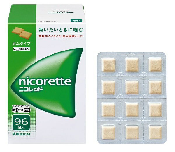 【第（2）類医薬品】ニコレット（96個）★セルフメディケーション税制対象商品アリナミン製薬｜Alinamin Pharmaceutical