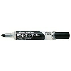 ぺんてる｜Pentel ホワイトボードマーカー 中字 ノックル 黒 EMWLM-A EMWLMA