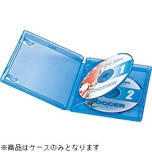 サンワサプライ　SANWA　SUPPLY Blu-ray/DVD/CD対応ディスクケース インデックスカード付 2枚収納 ブルー BD-TN2-5BL[BDTN25BL]