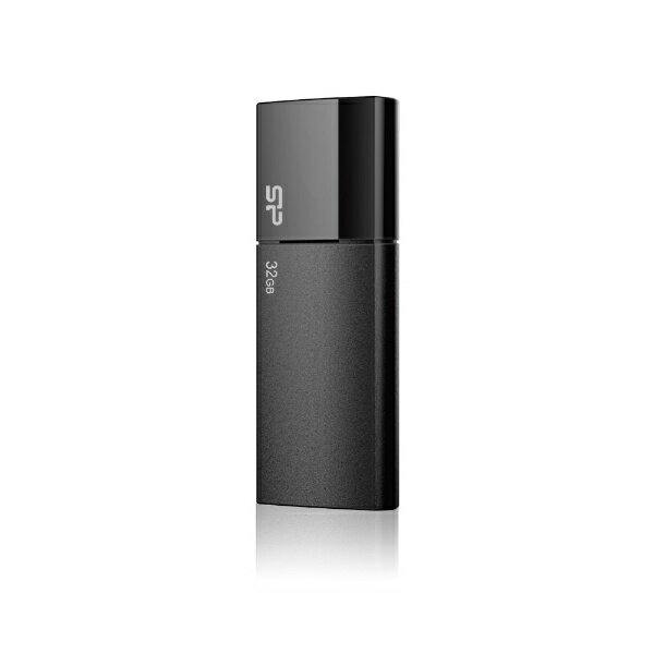 SILICONPOWER｜シリコンパワー SP032GBUF2U05V1K USBメモリ Ultima U05 ブラック [32GB /USB2.0 /USB TypeA /スライド式]