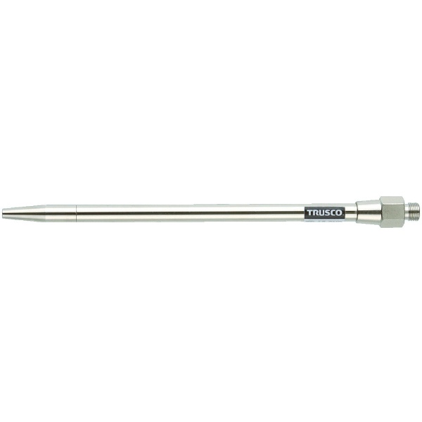 ■使用流体： 圧縮空気用途に合わせて取り替えが可能です。外径が9ミリと太いタイプで高剛性です。【仕様】・最高使用圧力： 1MPa【セット内容／付属品】・真鍮表面処理： ニッケルメッキ