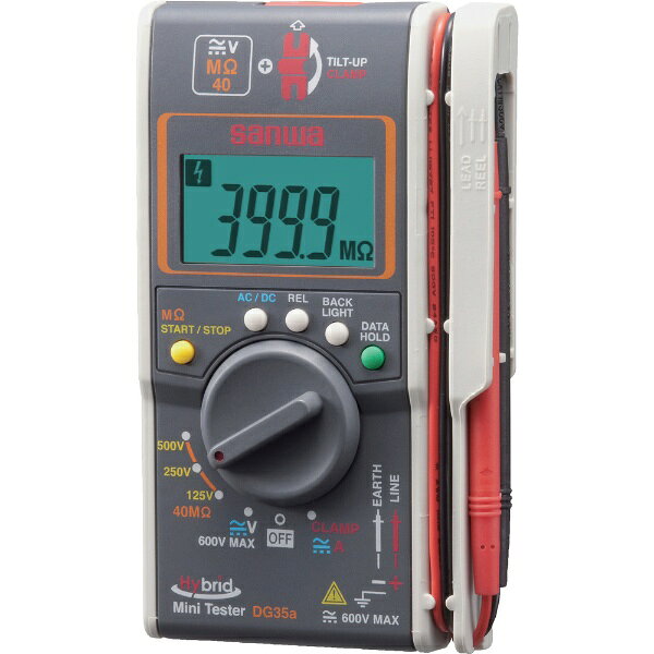 三和電気計器｜sanwa ハイブリッドミニ絶縁抵抗計（3レンジ絶縁抵抗計＋クランプ）　DG35Aのサムネイル