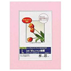 ナカバヤシ｜Nakabayashi Vカットマット台紙 Digio （L判/ピンク） DGVM-L-P[DGVMLP]