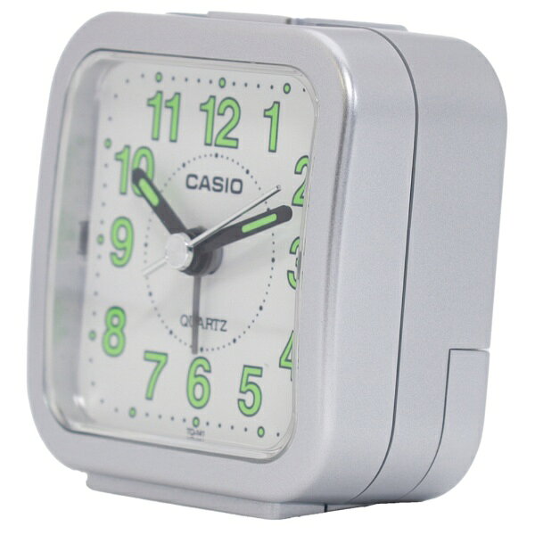 CASIO｜カシオ 目覚まし時計 シルバーメタリック TQ-141-8JF [アナログ][TQ1418JF]