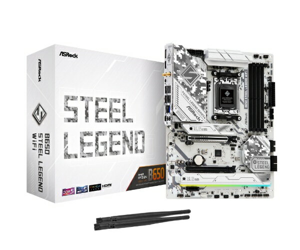ASROCK｜アスロック マザーボード(Socket AM5) B650 Steel Legend WiFi [ATX]