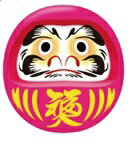 ギャラデザインファクトリー ギャラデザイン ダイカットシール 達磨3 桃色 ST019