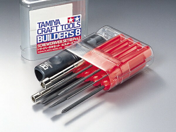 General Tools - タミヤ｜TAMIYA ドライバー8本セット（ビルダーズエイト）