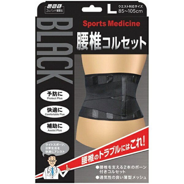 しっかり安定感のあるメッシュ素材のコルセットです。腰椎を支える2本の固定ボーン。取り外しができ保持性を調節できます。適度な腹圧に調節できるV字型補助ベルト。