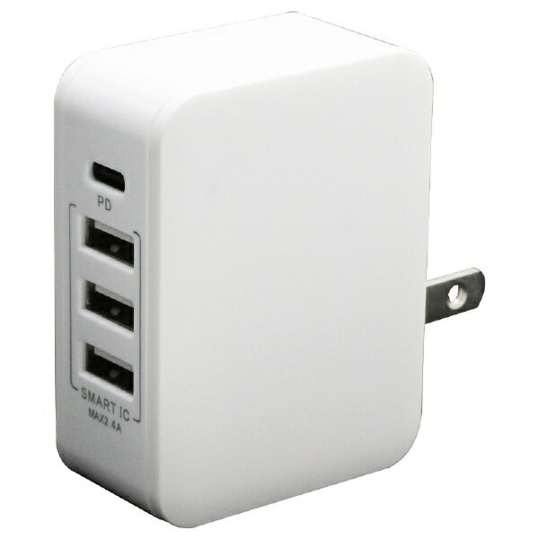 インプリンク｜IMPRinc PD対応Type-C/3USBポートAC充電器PD30/32W W ホワイト