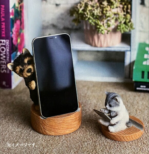 ウービア｜WooBia Dancingヨークシャーテリアのスマホスタンド 2