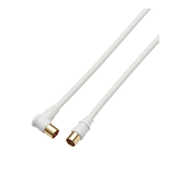 DXアンテナ｜DX ANTENNA 1m テレビ接続用同軸ケーブル ホワイト 4JW1SLS(P)