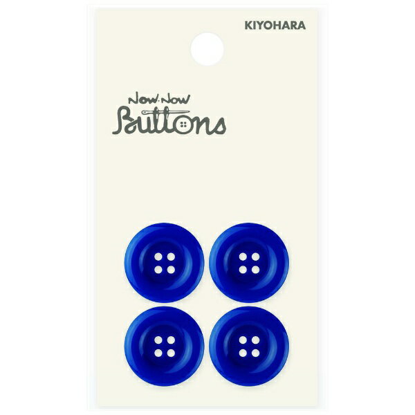 Other - 清原｜KIYOHARA ナウナウボタン カラーボタン ラウンド 4つ穴 18mm 花紺 NWN4099