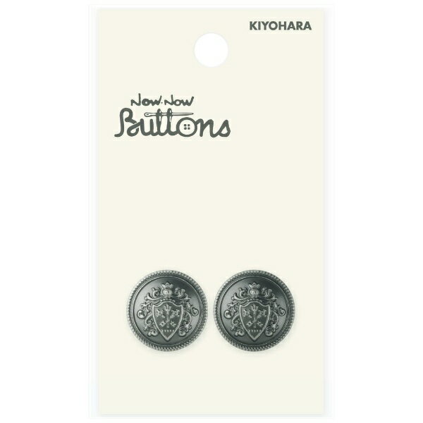 Button - 清原｜KIYOHARA ナウナウボタン メタルボタン エンブレム 足つき 18mm 黒ニッケル NWN4137