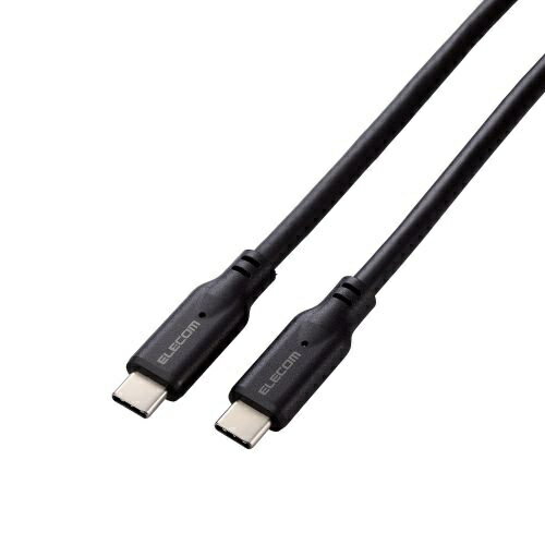 GRbELECOM ^CvC P[u USB Type C to Type C 0.5m PD 100W USB10Gbps y MacBook Pro iPad iPhone  Type-C @Ή z ubN MPA-CC1G05BK