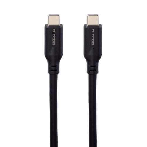 ELECOM�å��쥳�� USB-C �� USB-C�����֥� [���� /���� /ž�� /0.5m /PD100W /USB3.2 Gen2(10Gbps)] �֥�å� MPA-CC1G05BK [USB-C �� USB-C]