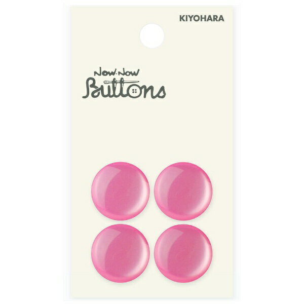 Button - 清原｜KIYOHARA ナウナウボタン カラーボタン パール調 裏穴 18mm ピンク NWN310