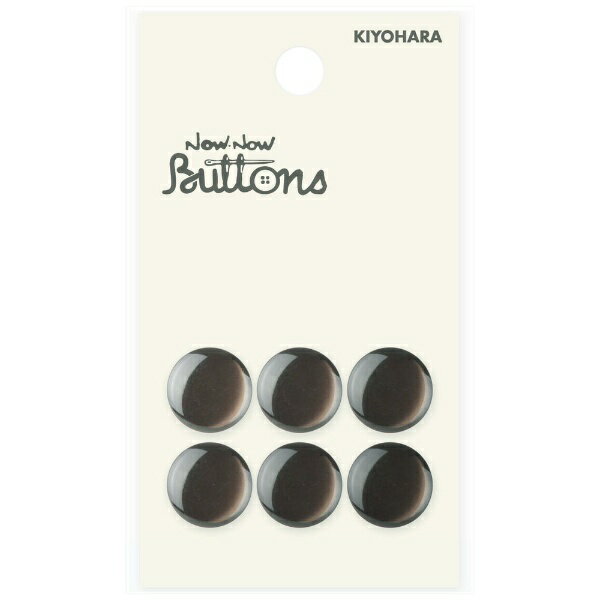Button - 清原｜KIYOHARA ナウナウボタン カラーボタン パール調 裏穴 13mm 茶 NWN324