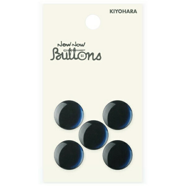 Button - 清原｜KIYOHARA ナウナウボタン カラーボタン パール調 裏穴 15mm 紺 NWN329