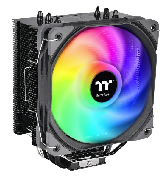 THERMALTAKE｜サーマルテイク CPUクーラー 120mmファン LGA1700/1200/1156/1155/1151/1150 AM5/AM4/AM3 /AM3/AM2 /AM2/FM2/FM1 UX200 SE ブラック CL-P105-AL12SW-A