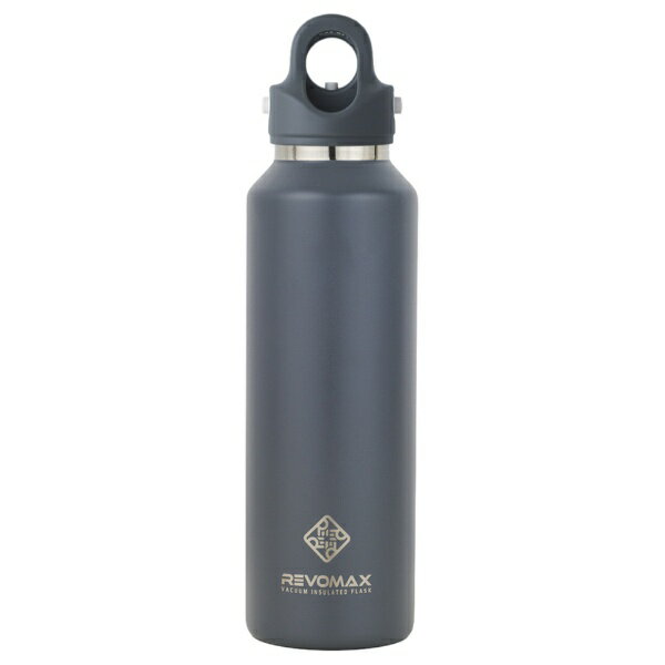 REVOMAX｜レボマックス 炭酸対応真空断熱ボトル 20oz［592ml/ワンタッチ］ REVOMAX ダークグレー DWF-20751B-176L-JP-V3 炭酸対応
