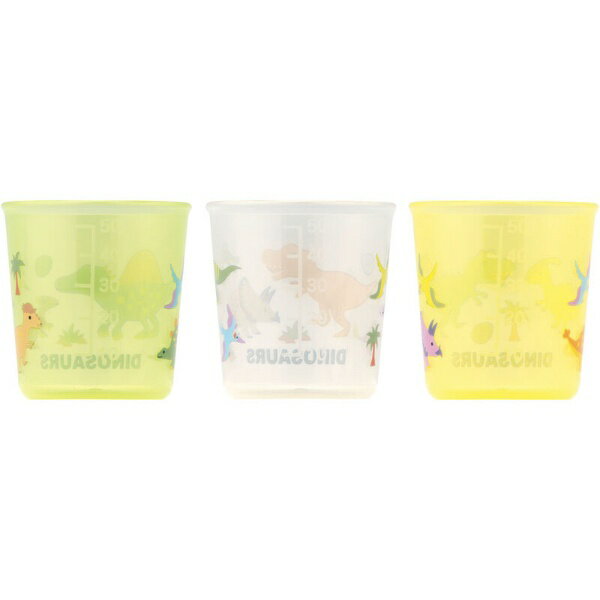 Skater｜スケーター 抗菌ベビーコップ 60ml×3P ディノサウルス BCUP1AG 2