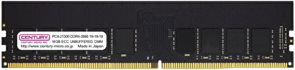センチュリーマイクロ｜CENTURY MICRO 増設メモリ DDR4 288PIN ECC CB16G-D4UE2666 [DIMM DDR4 /16GB /1枚]