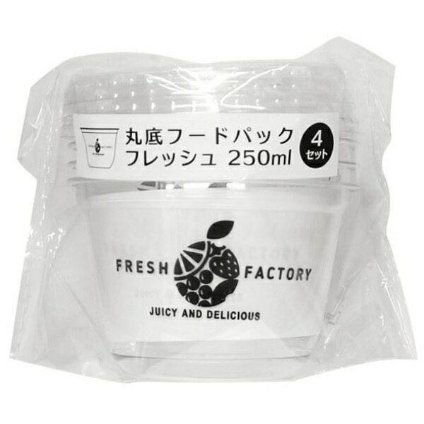 まるき 丸底フードパック フレッシュ 250ml 4セット