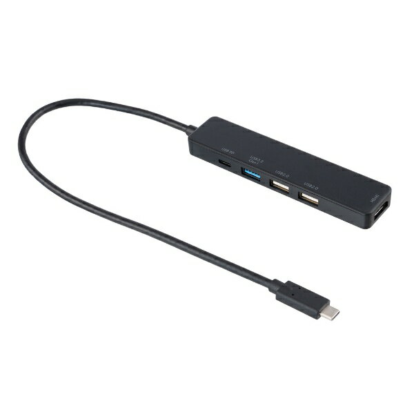 ナカバヤシ｜Nakabayashi 映像変換アダプタ [USB-C オス→メス HDMI /USB-Ax2＋USB-Cメス給電 /USB Powe..